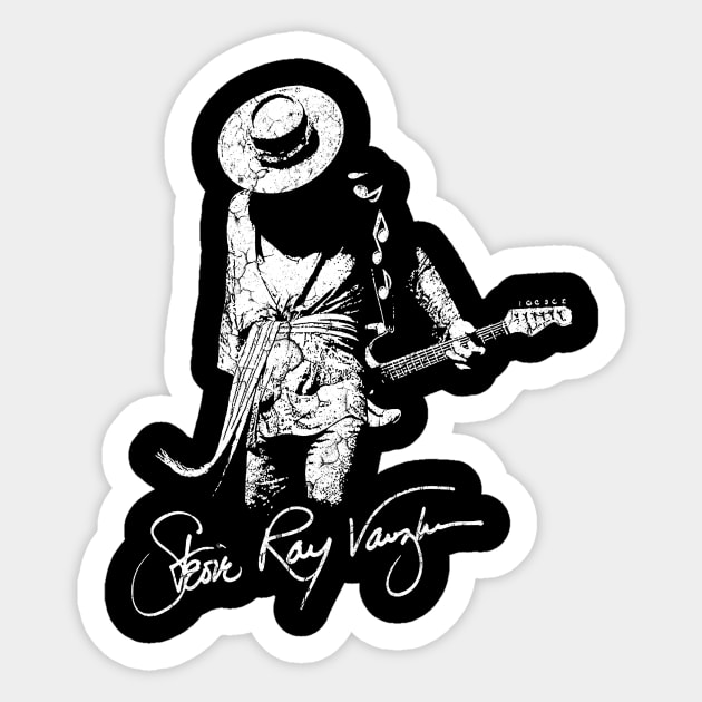 rock and roll stevie ray Sticker by Working Mens College